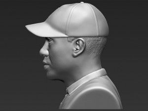 tiger woods bust 3d printing ready stl obj 3D 打印模型