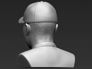 tiger woods bust 3d printing ready stl obj 3D 打印模型