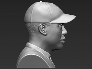 tiger woods bust 3d printing ready stl obj 3D 打印模型
