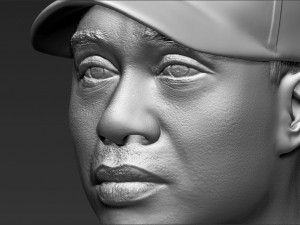 tiger woods bust 3d printing ready stl obj 3D 打印模型