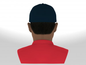 tiger woods bust ready for full color 3d printing 3Dプリントモデル
