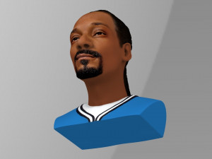 snoop dogg bust ready for full color 3d printing 3D Принт Модель