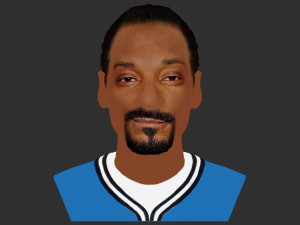 snoop dogg bust ready for full color 3d printing 3D Принт Модель