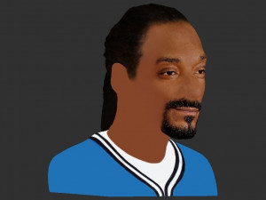 snoop dogg bust ready for full color 3d printing 3D Принт Модель