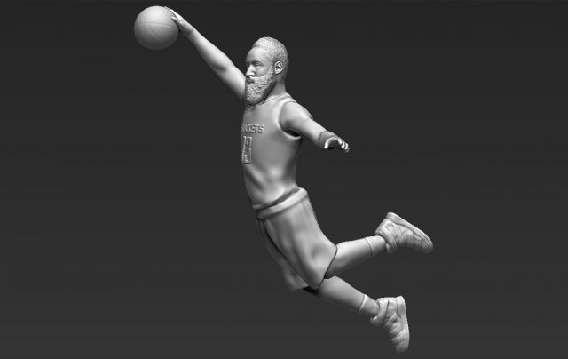 james harden 3d printing ready stl obj 3D Принт Модель .c4d .max .obj .3ds .fbx .stl .blend 