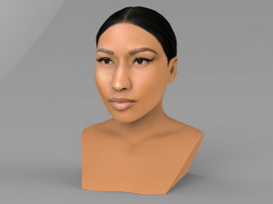 nicki minaj bust ready for full color 3d printing 3Dプリントモデル