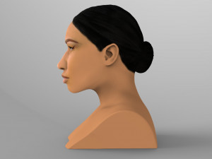 nicki minaj bust ready for full color 3d printing 3Dプリントモデル
