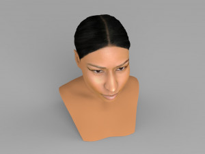 nicki minaj bust ready for full color 3d printing 3Dプリントモデル