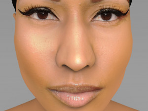 nicki minaj bust ready for full color 3d printing 3Dプリントモデル