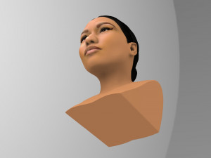 nicki minaj bust ready for full color 3d printing 3Dプリントモデル