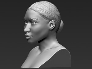 nicki minaj bust ready for full color 3d printing 3Dプリントモデル