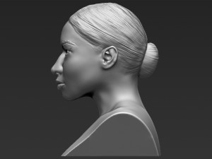 nicki minaj bust ready for full color 3d printing 3Dプリントモデル