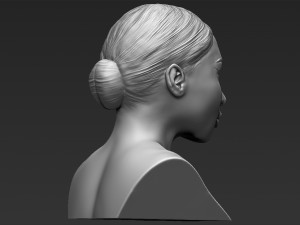 nicki minaj bust ready for full color 3d printing 3Dプリントモデル