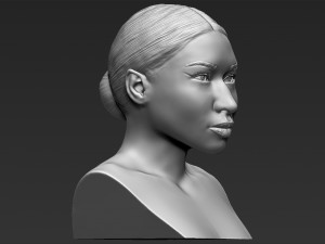 nicki minaj bust ready for full color 3d printing 3Dプリントモデル
