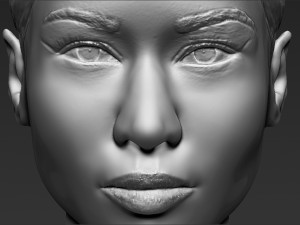 nicki minaj bust ready for full color 3d printing 3Dプリントモデル