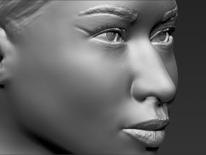 nicki minaj bust ready for full color 3d printing 3Dプリントモデル