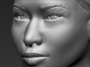 nicki minaj bust ready for full color 3d printing 3Dプリントモデル