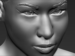 nicki minaj bust 3d printing ready stl obj Modèles 3D en vedette