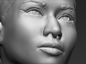 nicki minaj bust 3d printing ready stl obj Modèles 3D en vedette