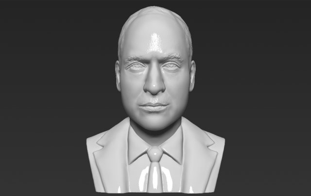 prince william bust 3d printing ready stl obj 3D Baskı Modeli .c4d .max .obj .3ds .fbx .stl .blend 