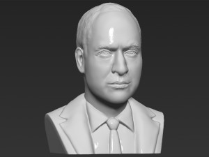 prince william bust 3d printing ready stl obj 3D Baskı Modeli