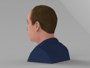 prince william bust ready for full color 3d printing Model Cetak 3D