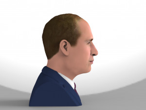 prince william bust ready for full color 3d printing Model Cetak 3D