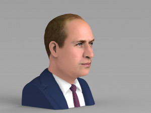 prince william bust ready for full color 3d printing Model Cetak 3D