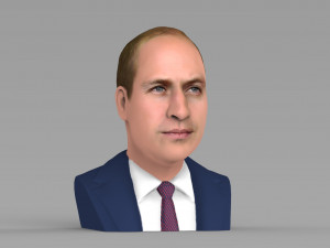 prince william bust ready for full color 3d printing Model Cetak 3D