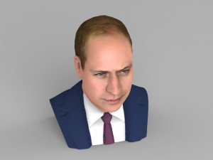 prince william bust ready for full color 3d printing Model Cetak 3D