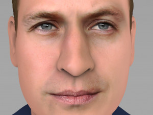 prince william bust ready for full color 3d printing Model Cetak 3D