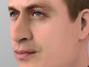 prince william bust ready for full color 3d printing Model Cetak 3D