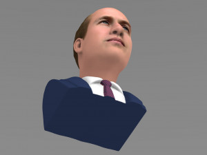 prince william bust ready for full color 3d printing Model Cetak 3D