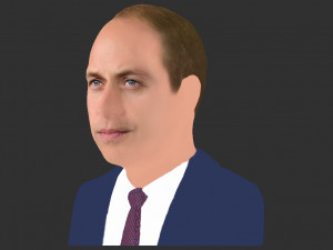 prince william bust ready for full color 3d printing Model Cetak 3D