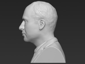 prince william bust ready for full color 3d printing Model Cetak 3D