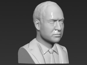 prince william bust ready for full color 3d printing Model Cetak 3D