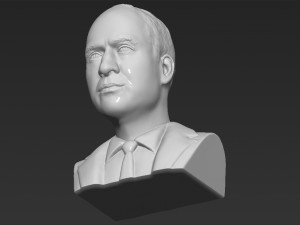 prince william bust ready for full color 3d printing Model Cetak 3D