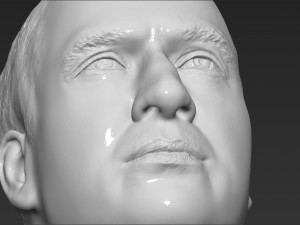 prince william bust ready for full color 3d printing Model Cetak 3D