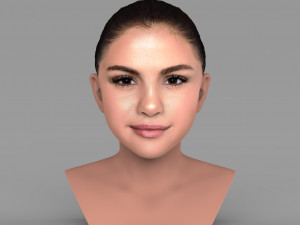 selena gomez bust ready for full color 3d printing 3D Print Model