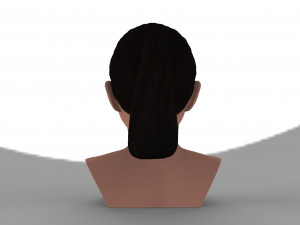 selena gomez bust ready for full color 3d printing Modèles 3D en vedette