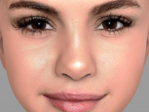 selena gomez bust ready for full color 3d printing Modèles 3D en vedette