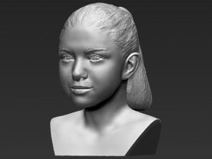 selena gomez bust ready for full color 3d printing Modèles 3D en vedette