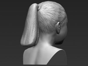 selena gomez bust ready for full color 3d printing Modèles 3D en vedette