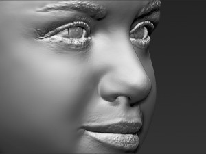 selena gomez bust ready for full color 3d printing Modèles 3D en vedette