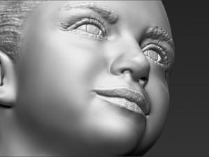 selena gomez bust ready for full color 3d printing Modèles 3D en vedette