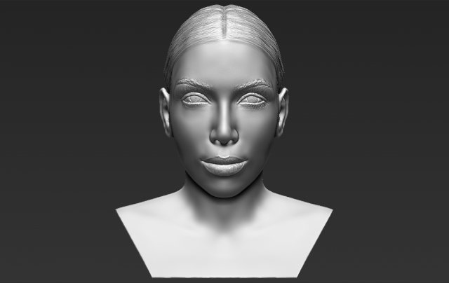 kim kardashian bust 3d printing ready stl obj 3D Принт Модель .c4d .max .obj .3ds .fbx .stl .blend 