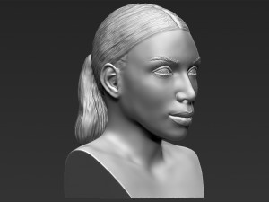 kim kardashian bust 3d printing ready stl obj 3D Принт Модель