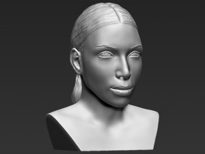 kim kardashian bust 3d printing ready stl obj 3D Принт Модель