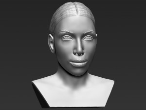 kim kardashian bust 3d printing ready stl obj 3D Принт Модель