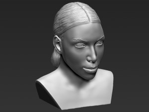 kim kardashian bust 3d printing ready stl obj 3D Принт Модель